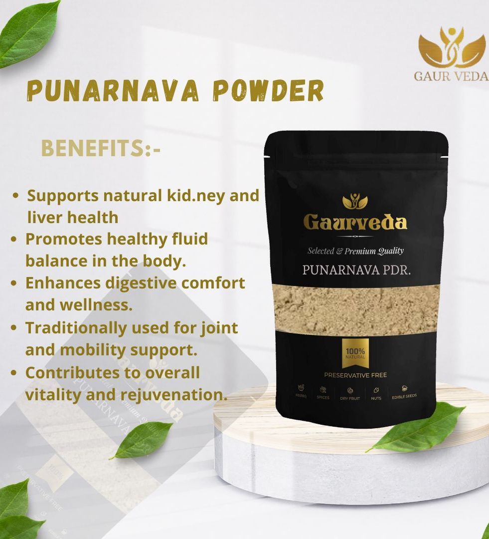 Gaurveda Liver Detox Herbal Kit (Blend of Punarnava Powder 100 Grams, Kalmegh Powder 100 Grams, Bhumi Amla Powder 100 Grams) 150 Grams