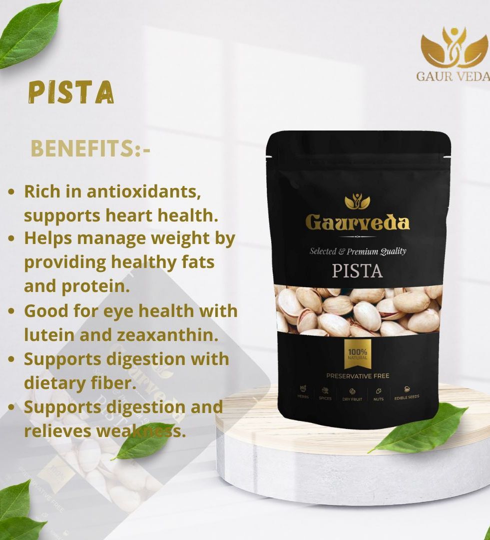 Gaurveda American Badam & Pista Premium Quality Combo - Almonds & Pistachio Pack of 50 Grams Each