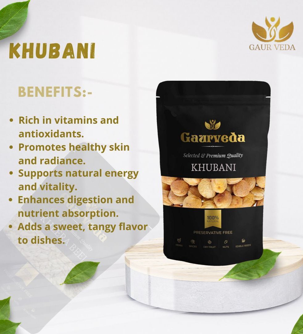 Gaurveda American Badam & Khubani Premium Quality Combo - Almonds & Apricot Pack of 50 Grams Each