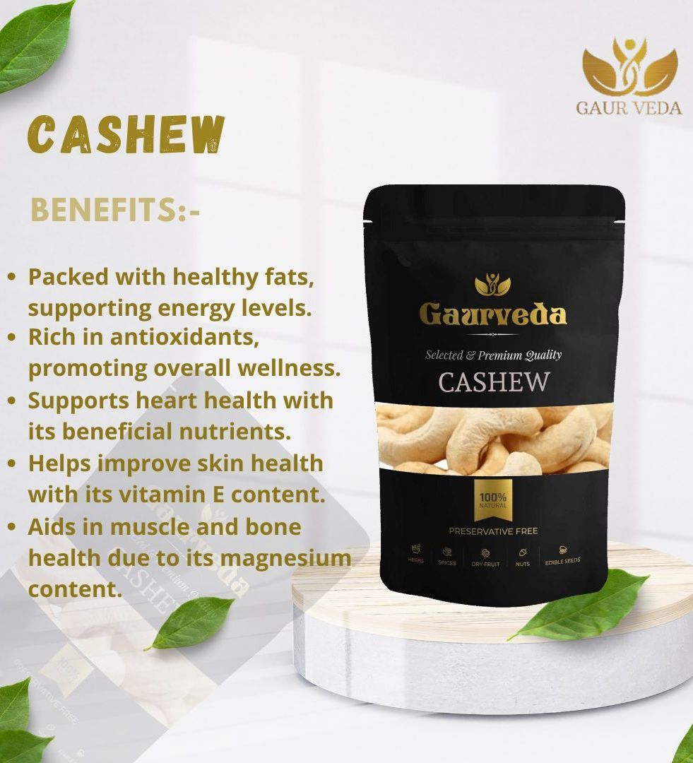 Gaurveda Kaju & Anjeer Premium Quality Combo - Pack Of Cashew & Figs 50 Grams Each