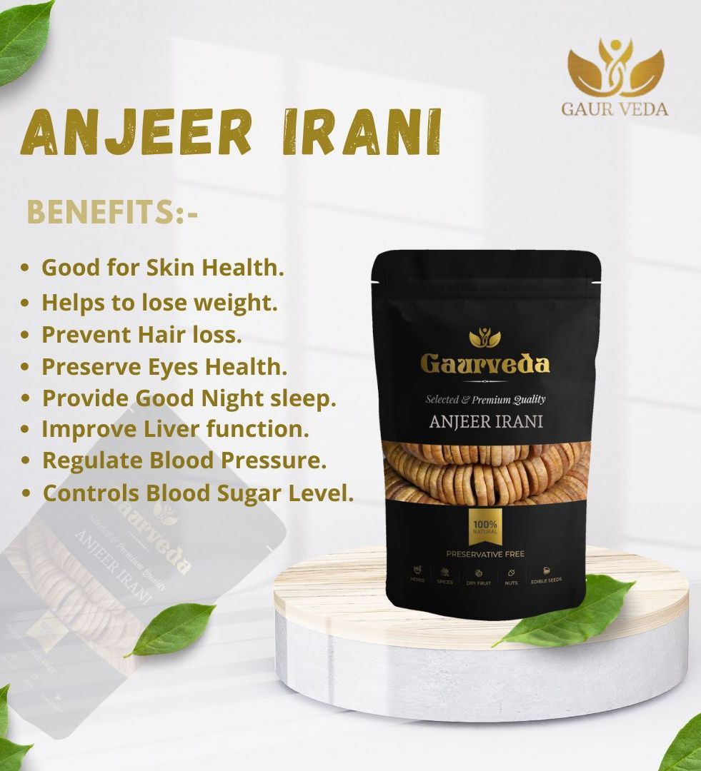 Gaurveda Pista & Anjeer Premium Quality Combo - Pistachio & Figs Pack of 50 Grams Each