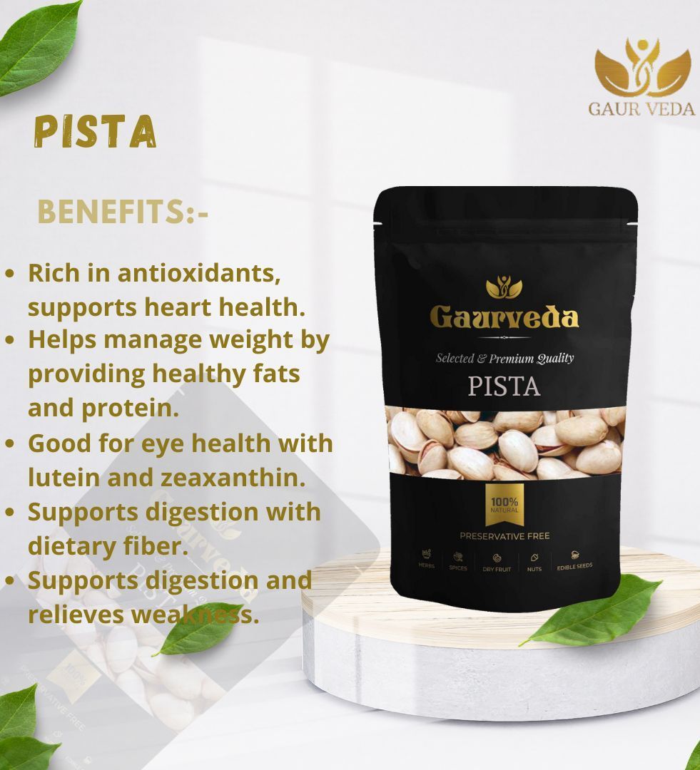 Gaurveda Pista & Khubani Premium Quality Combo - Pistachio & Apricots Pack of 50 Grams Each