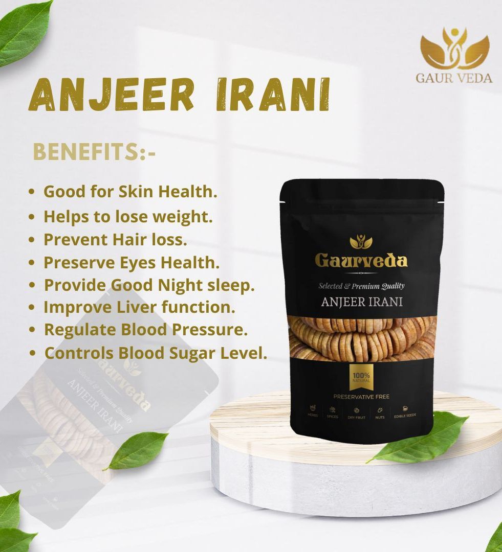 Gaurveda Anjeer & Munakka Premium Quality Combo - Figs & Munakka Pack of 50 Grams Each