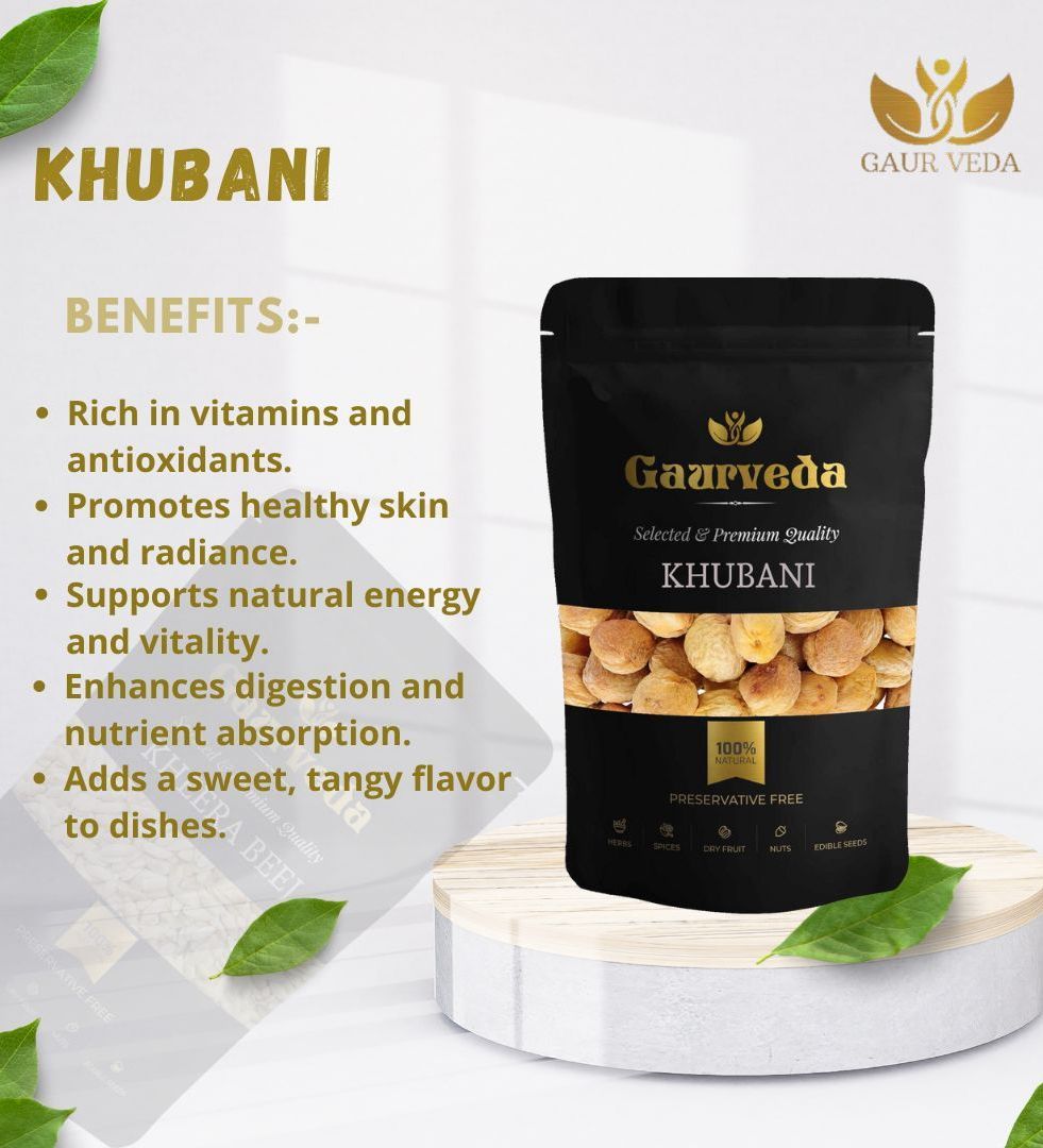 Gaurveda Munakka & Khubani Premium Quality Combo - Munakka & Apricots Pack of 50 Grams Each