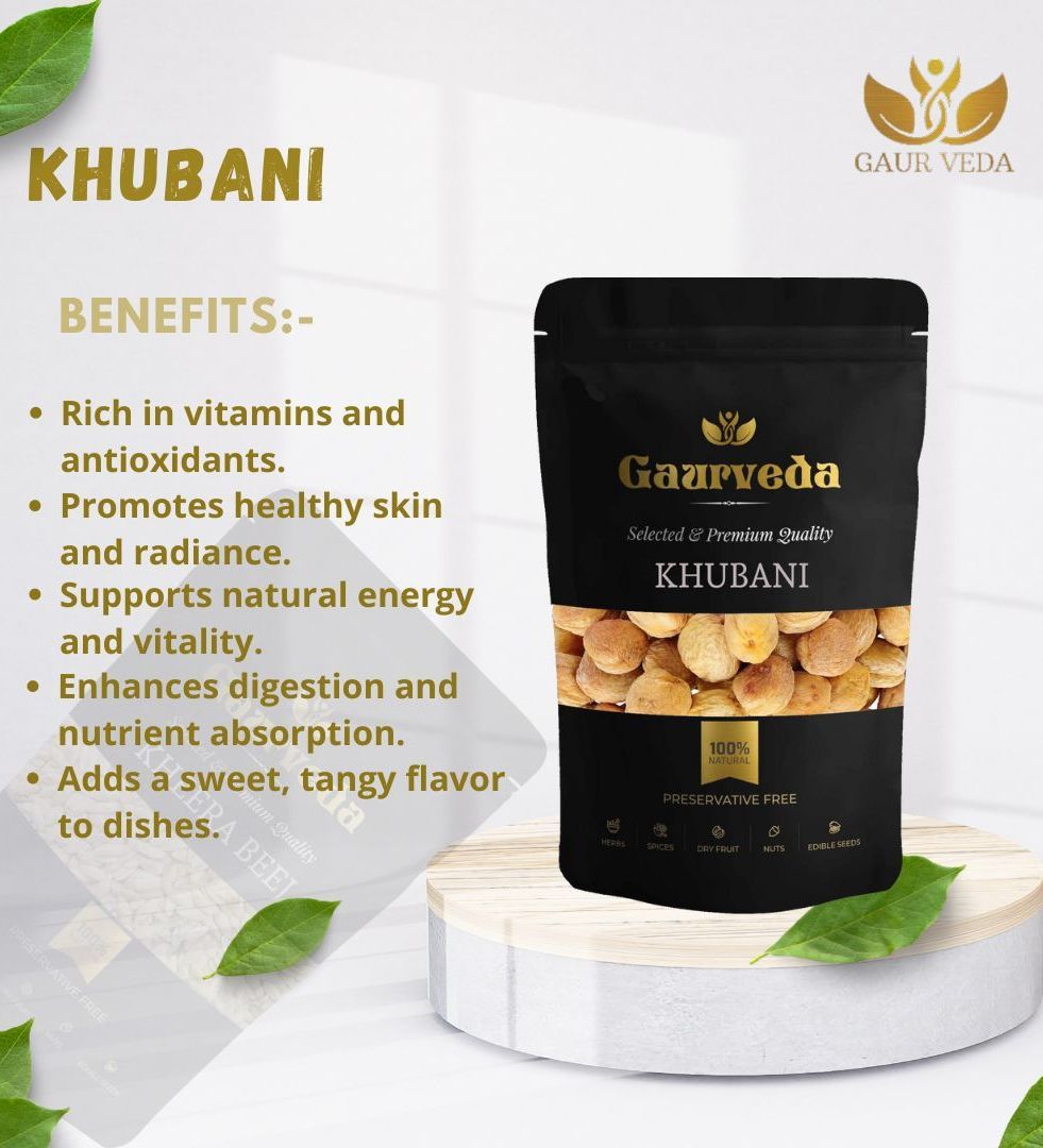 Gaurveda Khubani & Akhrot Giri Premium Quality Combo - Apricots & Walnuts Kernel Pack of 50 Grams Each