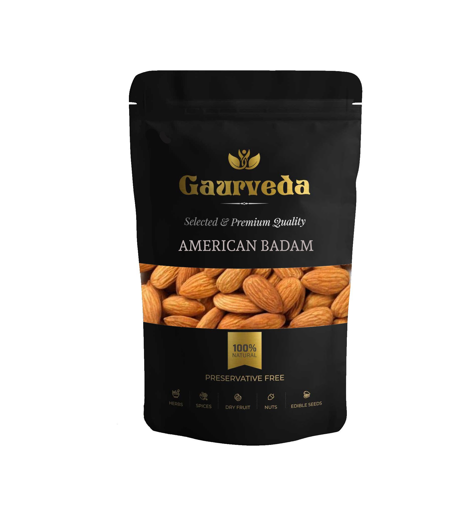 Gaurveda American Badam  - Premium Quality American Almonds 50 Grams