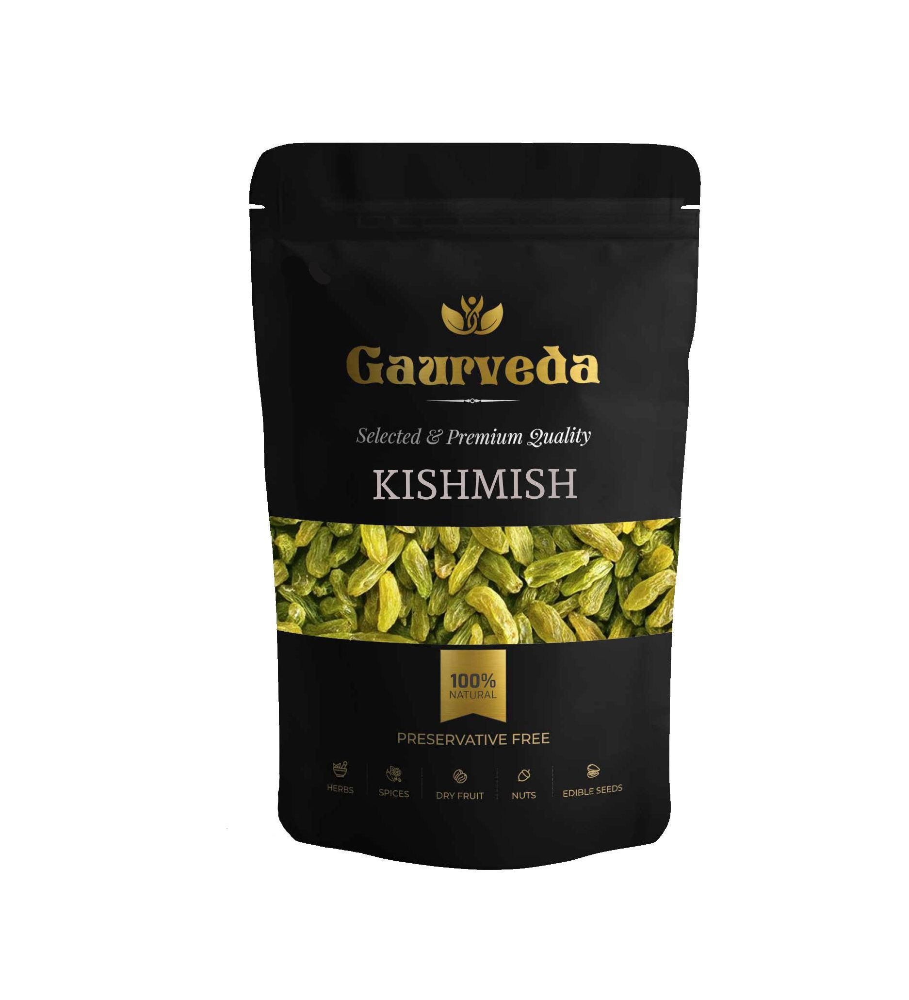 Gaurveda Kishmish - Premium Quality Raisin 50 Grams