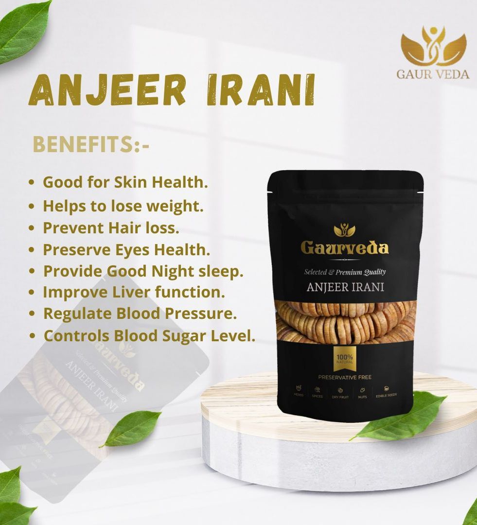 Gaurveda Anjeer - Premium Quality Figs 50 Grams