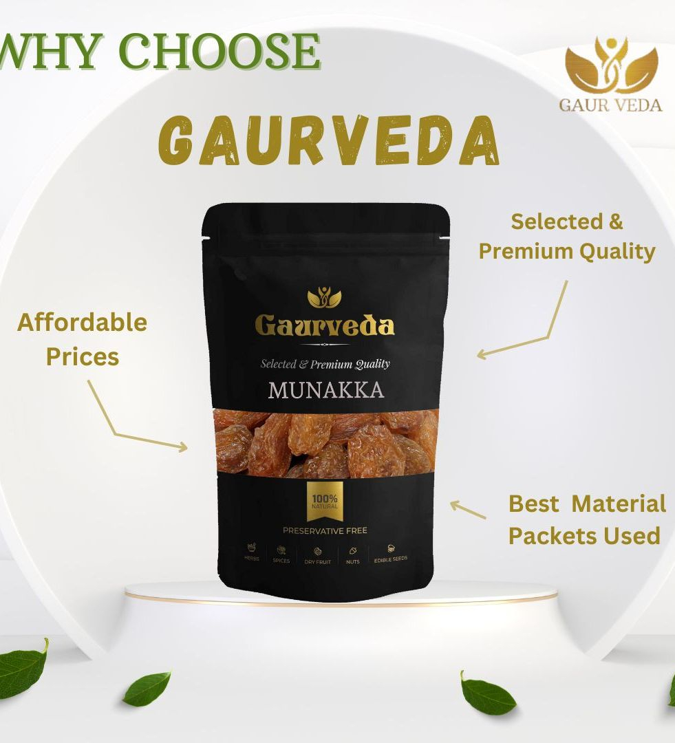 Gaurveda Munakka - Premium Quality Raisin 50 Grams