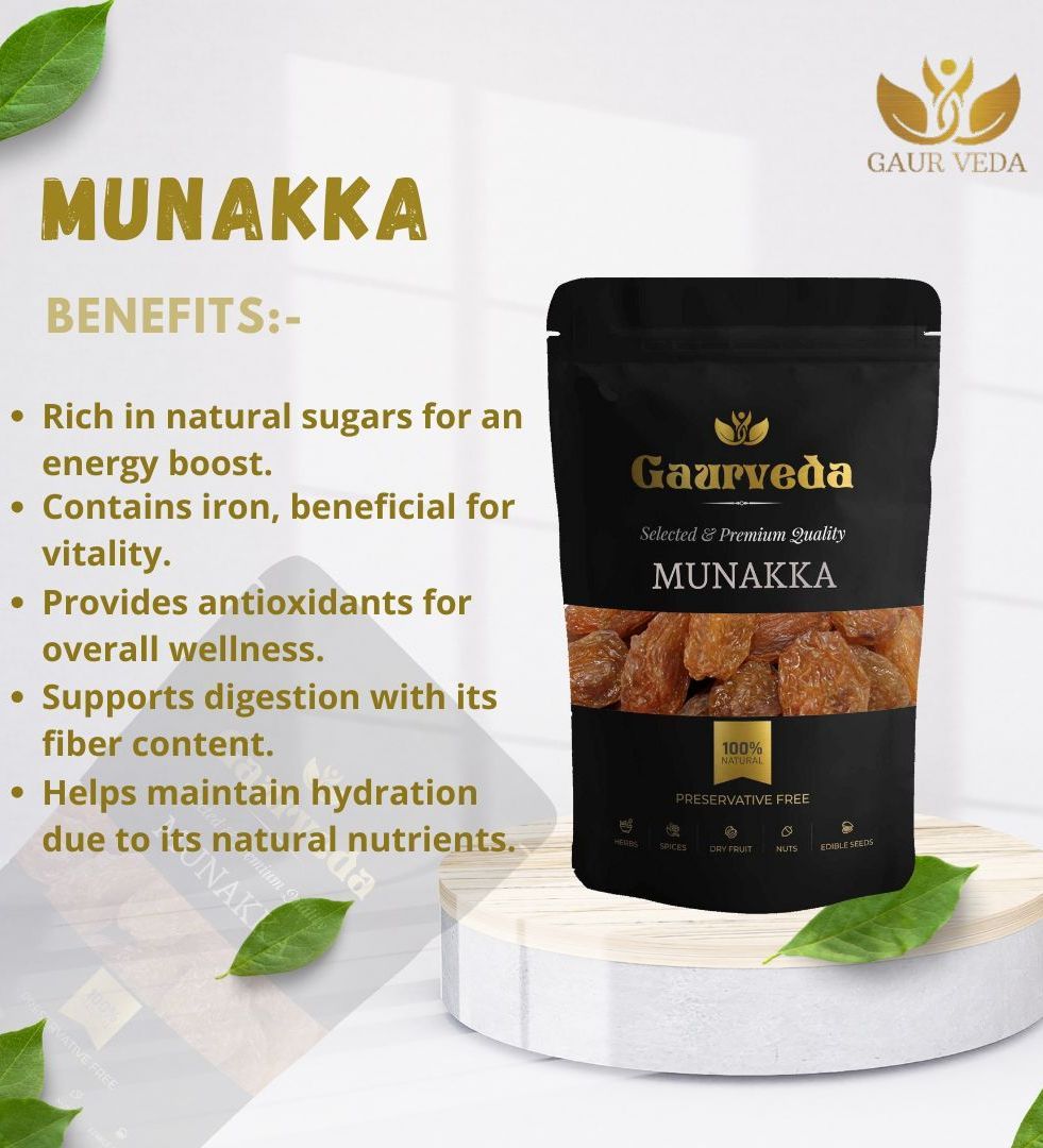 Gaurveda Munakka - Premium Quality Raisin 50 Grams