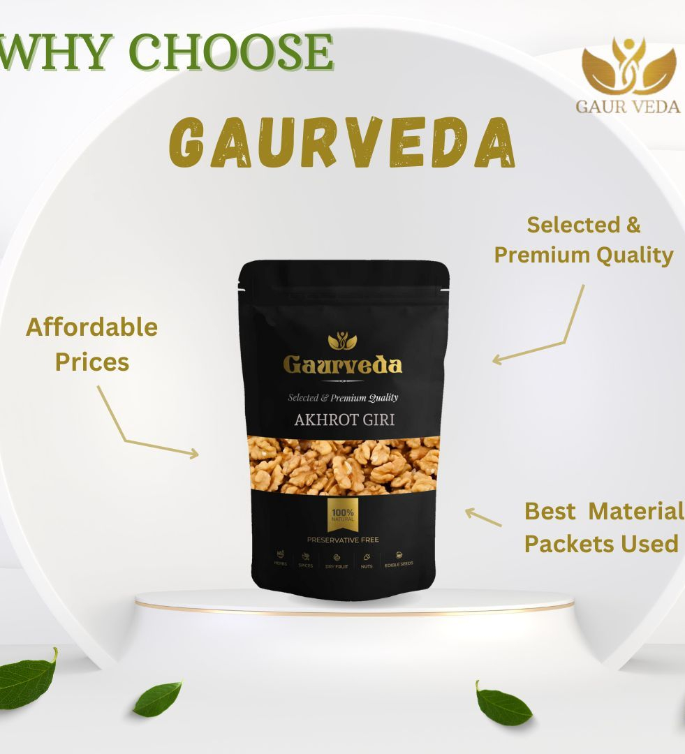 Gaurveda Akhrot Giri - Premium Quality Walnuts Kenerals 50 Grams