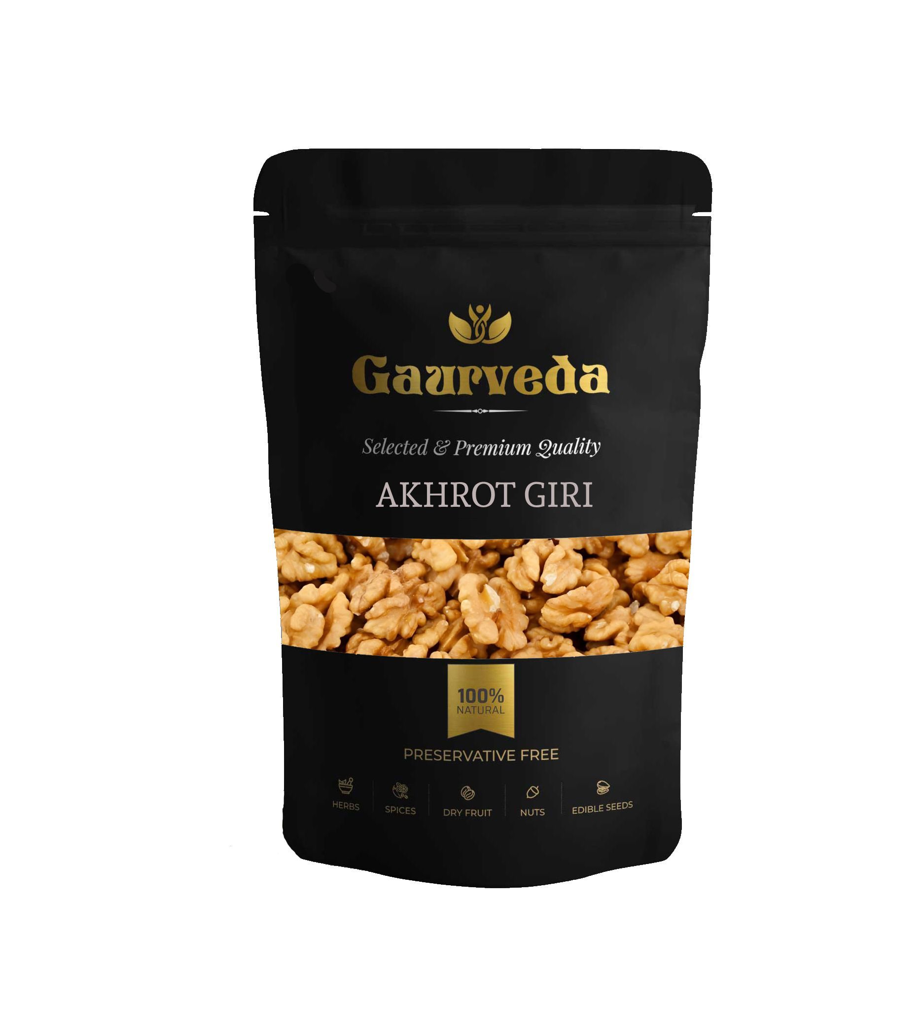 Gaurveda Akhrot Giri - Premium Quality Walnuts Kenerals 50 Grams