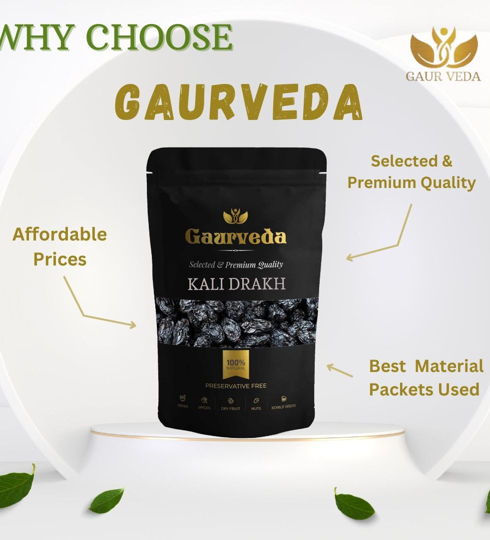 Gaurveda Kali Drakh - Premium Quality Raisin 50 Grams