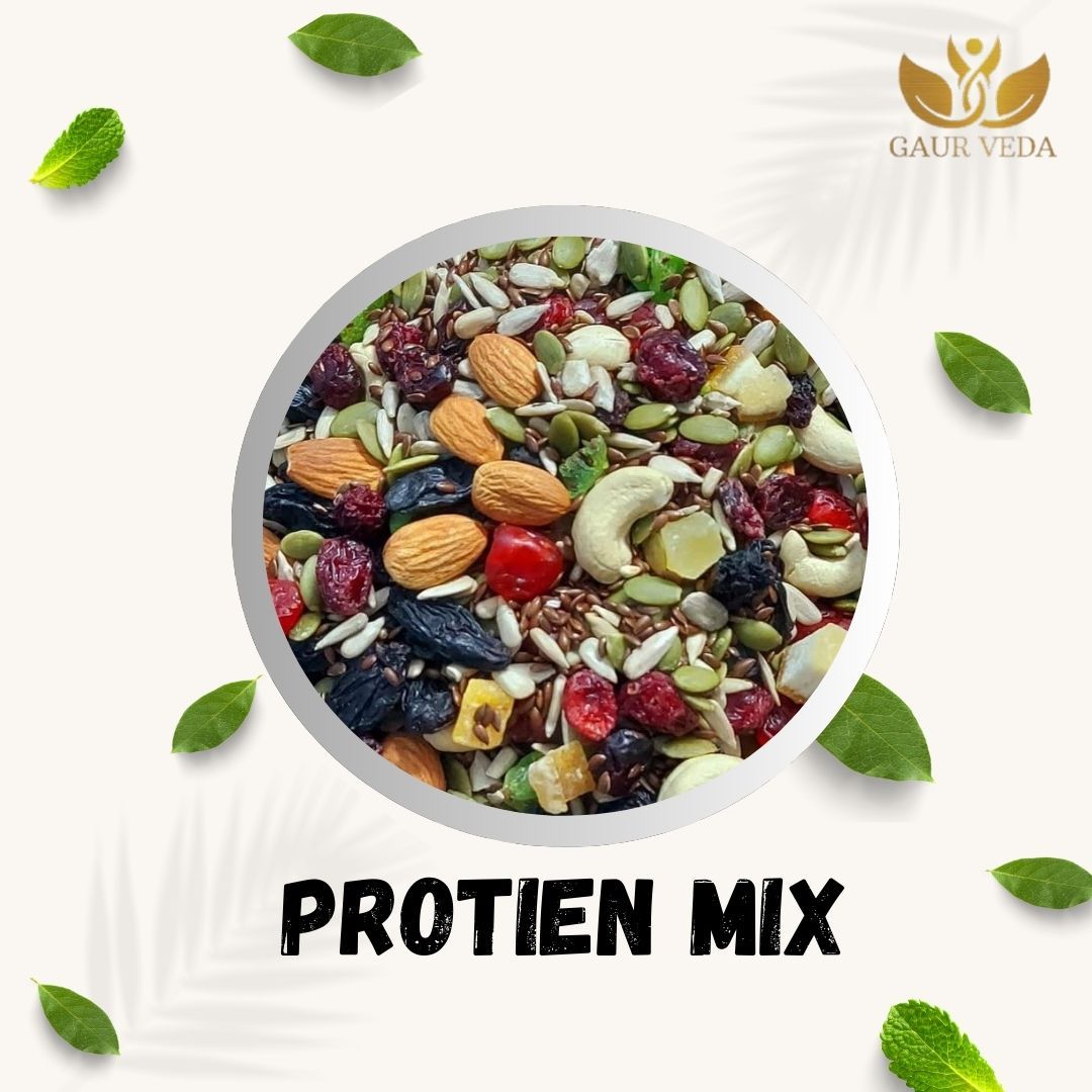 Gaurveda Protein Mix, High Protein Snacks with Nuts and Seeds, Superfood (Pack Of 250 Grams)