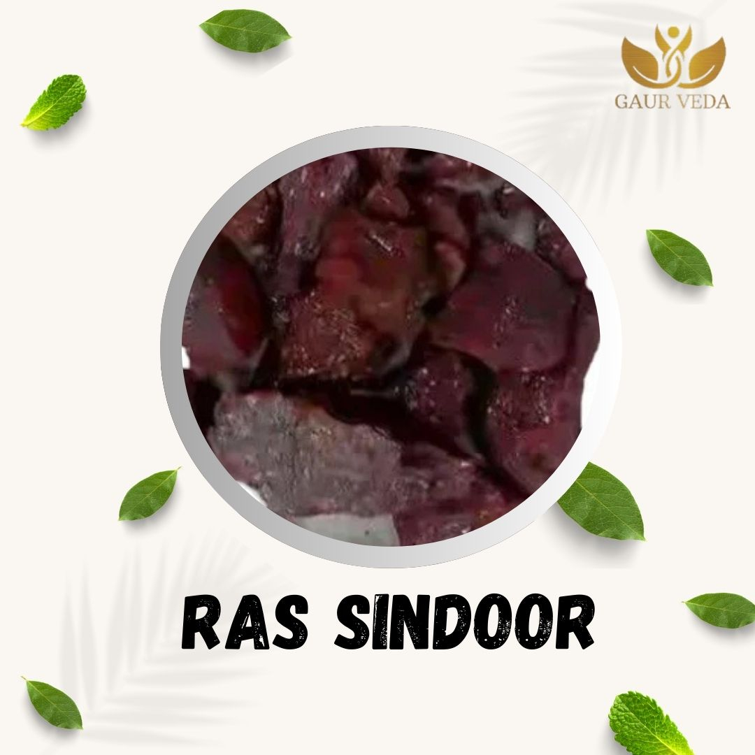 GAURVEDA Ras sindoor 100% Natural & Pure | Traditional Ayurvedic Herb/Seed/Powder | Supports Wellness & Daily Health | Ideal for Herbal Remedies, 10 Grams