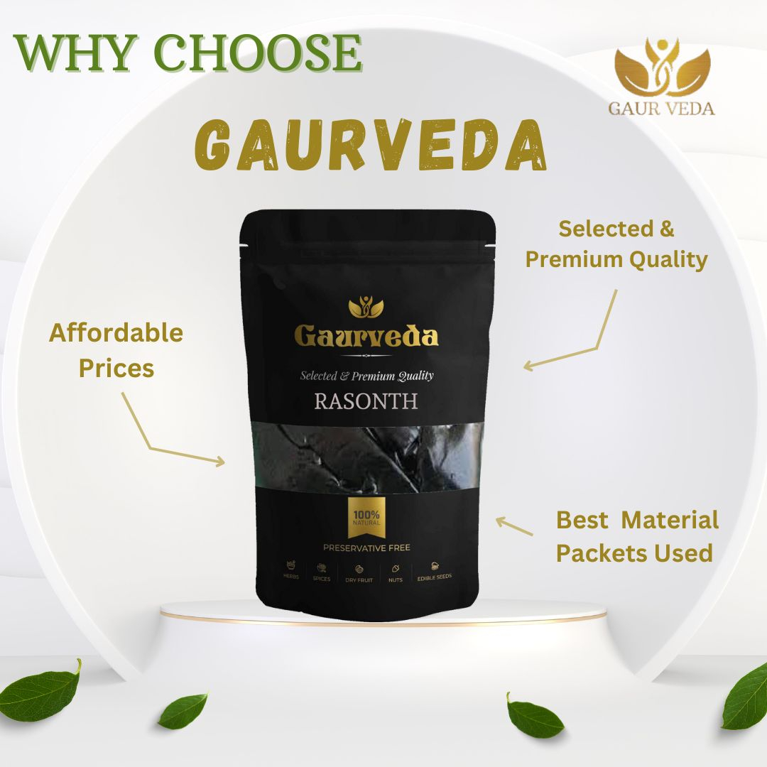 GAURVEDA Rasonth 100% Natural & Pure | Traditional Ayurvedic Herb/Seed/Powder | Supports Wellness & Daily Health | Ideal for Herbal Remedies, 100 Grams