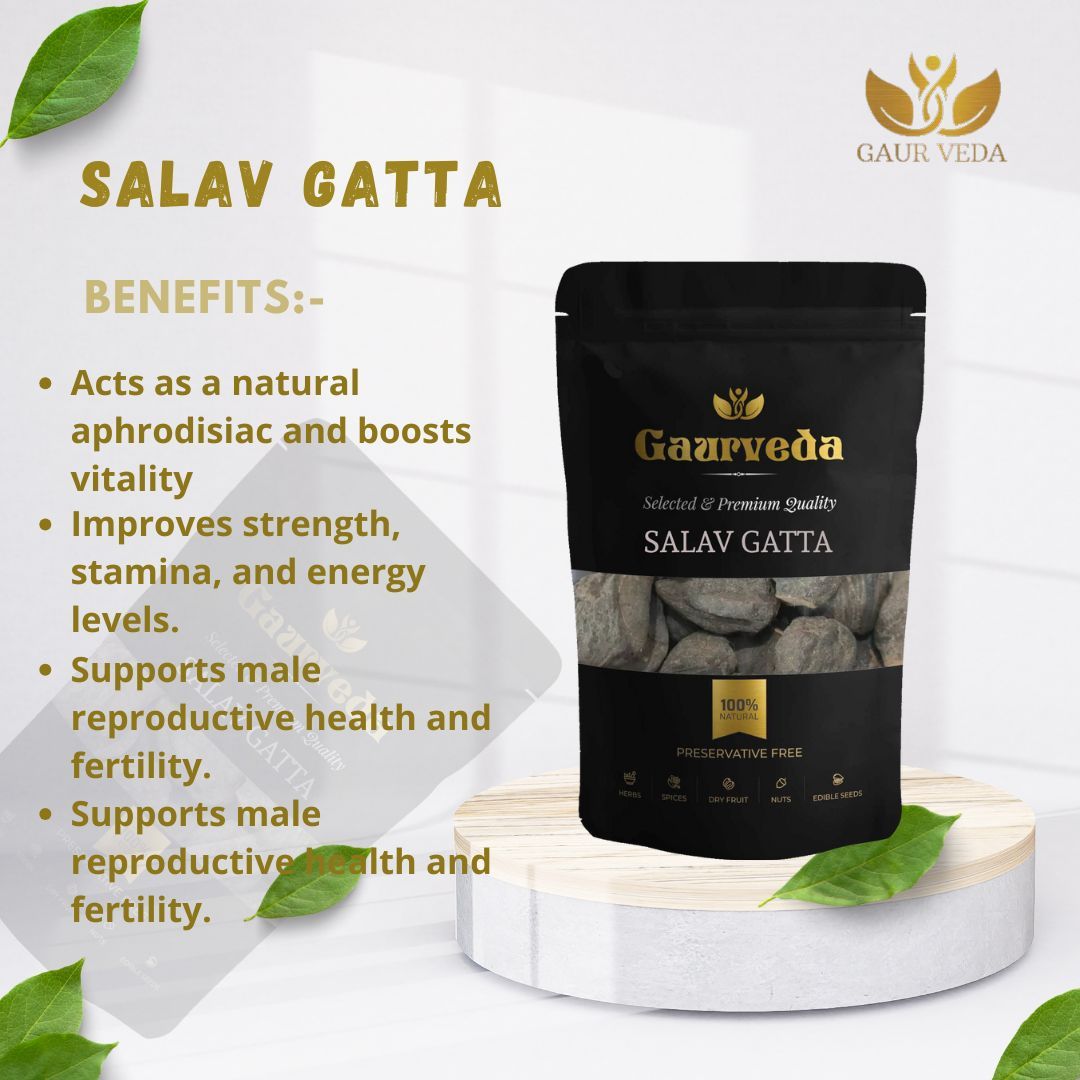 GAURVEDA Salav gatta 100% Natural & Pure | Traditional Ayurvedic Herb/Seed/Powder | Supports Wellness & Daily Health | Ideal for Herbal Remedies, 100 Grams