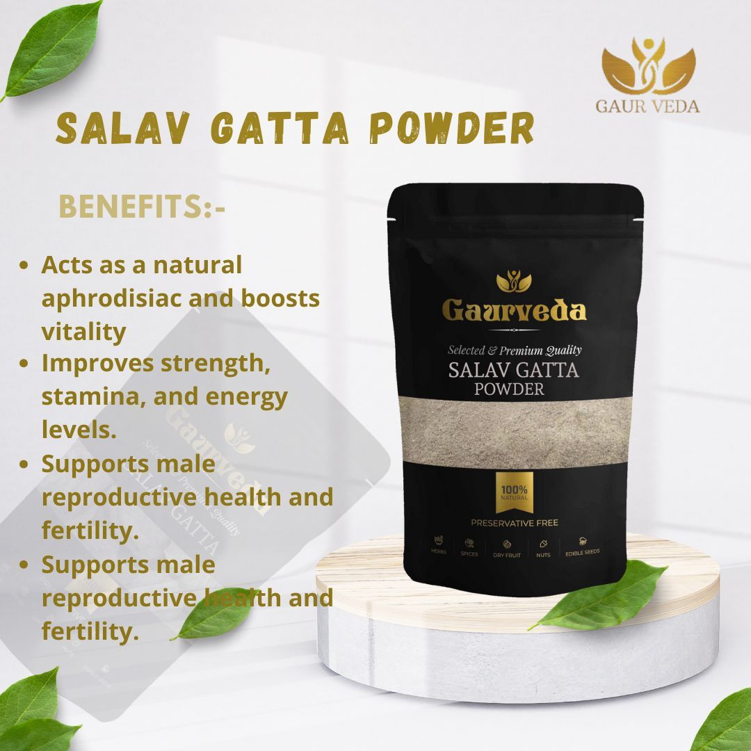 GAURVEDA Salav gatta Powder 100% Natural & Pure | Traditional Ayurvedic Herb/Seed/Powder | Supports Wellness & Daily Health | Ideal for Herbal Remedies, 100 Grams