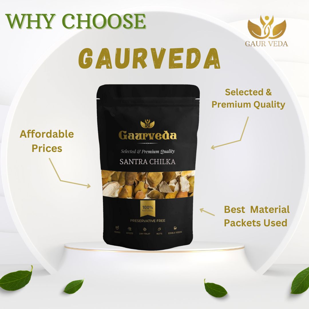 GAURVEDA Santra chilka 100% Natural & Pure | Traditional Ayurvedic Herb/Seed/Powder | Supports Wellness & Daily Health | Ideal for Herbal Remedies, 100 Grams
