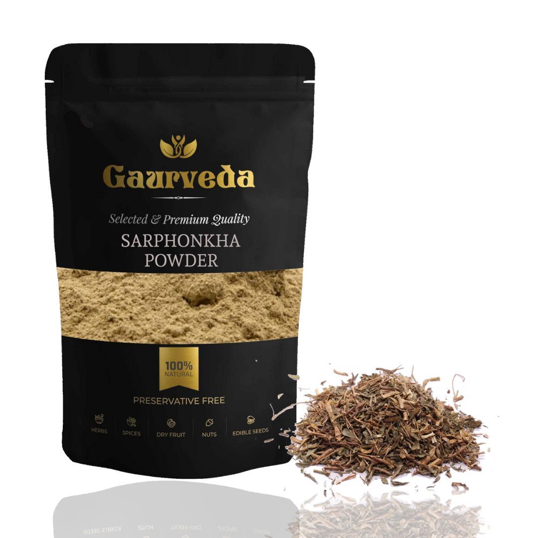 GAURVEDA Sarphonkha Powder 100% Natural & Pure | Traditional Ayurvedic Herb/Seed/Powder | Supports Wellness & Daily Health | Ideal for Herbal Remedies, 200 Grams{207