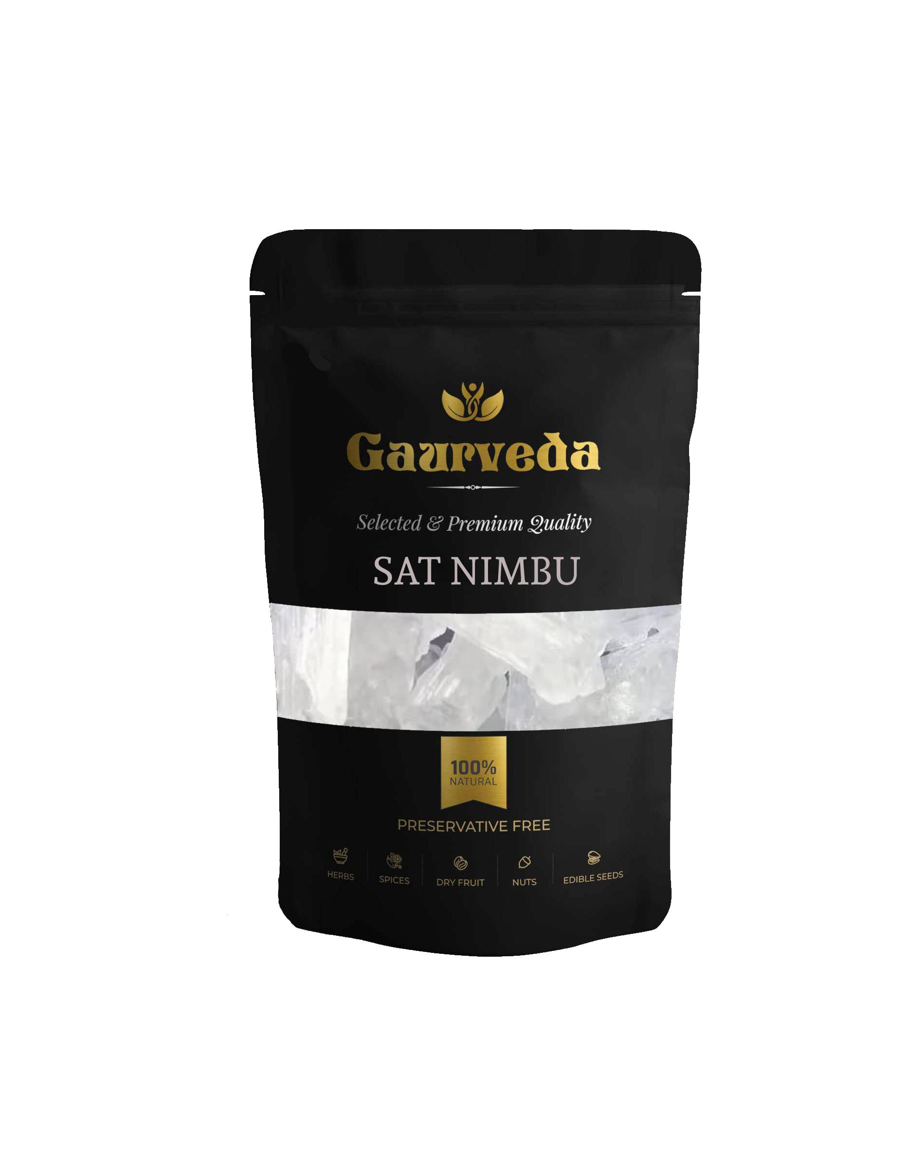 GAURVEDA Sat Nimbu - Natural Lemon Extract for Refreshing Drinks, Cooking & Flavor Enhancer | Concentrated Citrus Goodness | 50 Grams