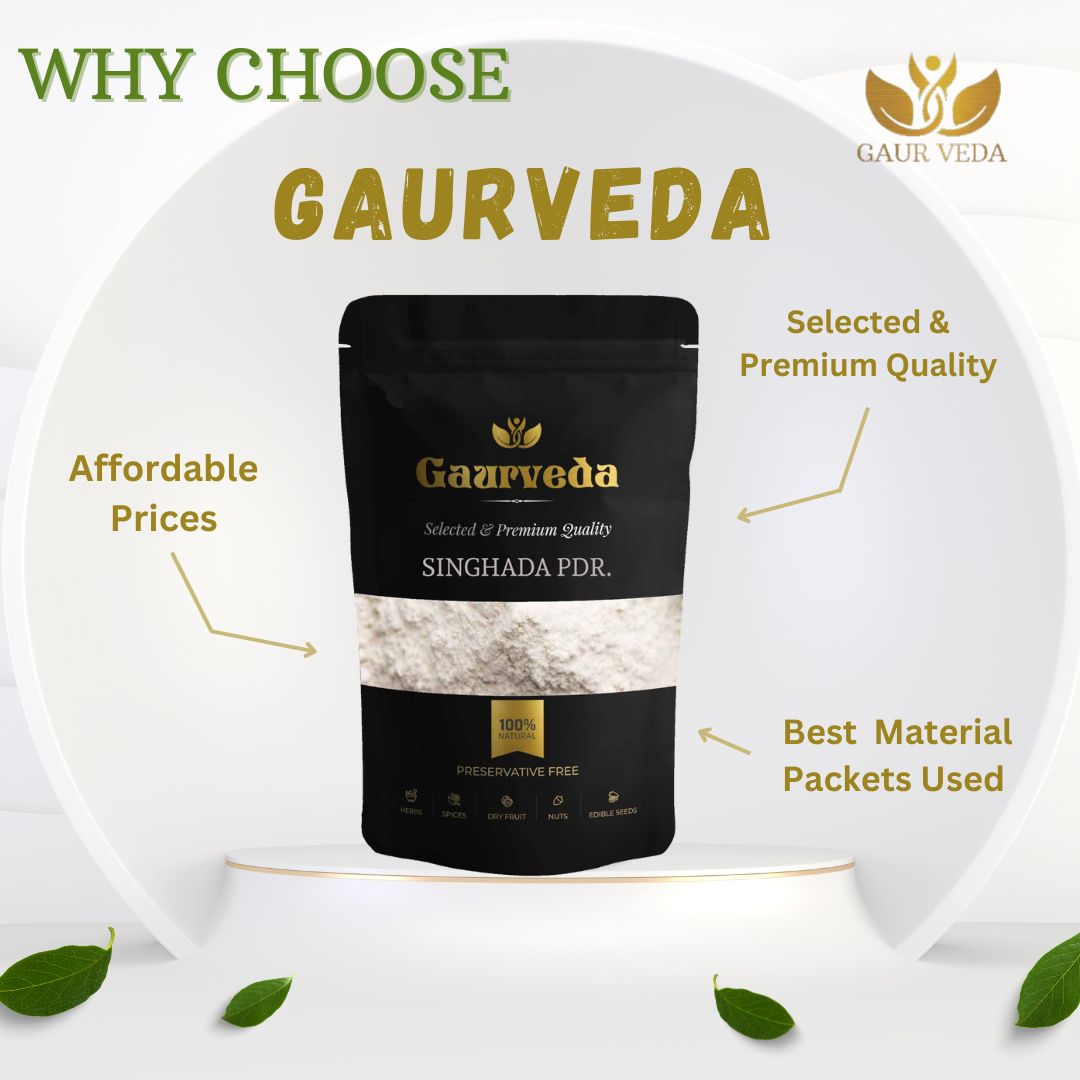 GAURVEDA Singada Powder 100% Natural & Pure | Traditional Ayurvedic Herb/Seed/Powder | Supports Wellness & Daily Health | Ideal for Herbal Remedies, 100 Grams