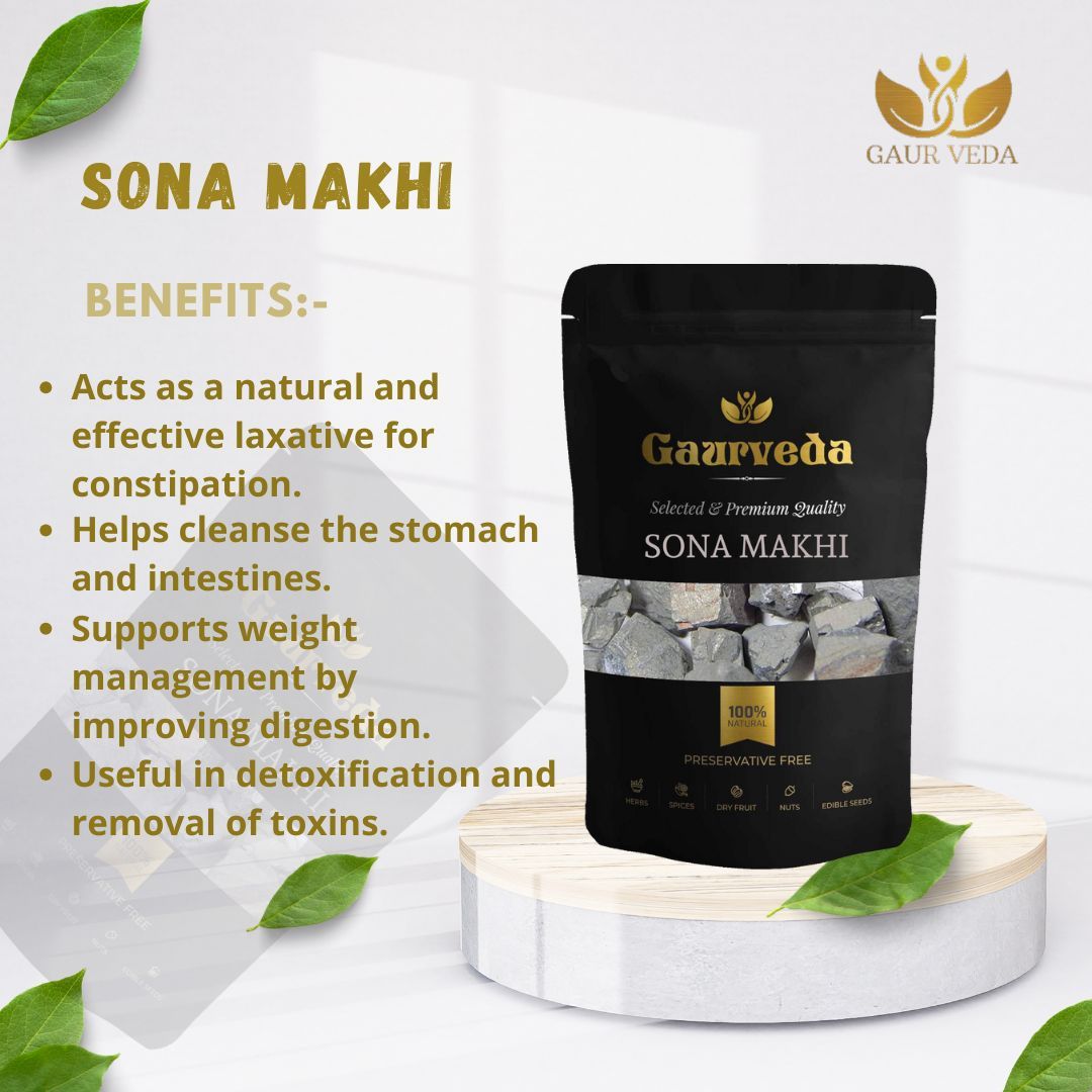 GAURVEDA Sonna Makhi 100% Natural & Pure | Traditional Ayurvedic Herb/Seed/Powder | Supports Wellness & Daily Health | Ideal for Herbal Remedies, 100 Grams