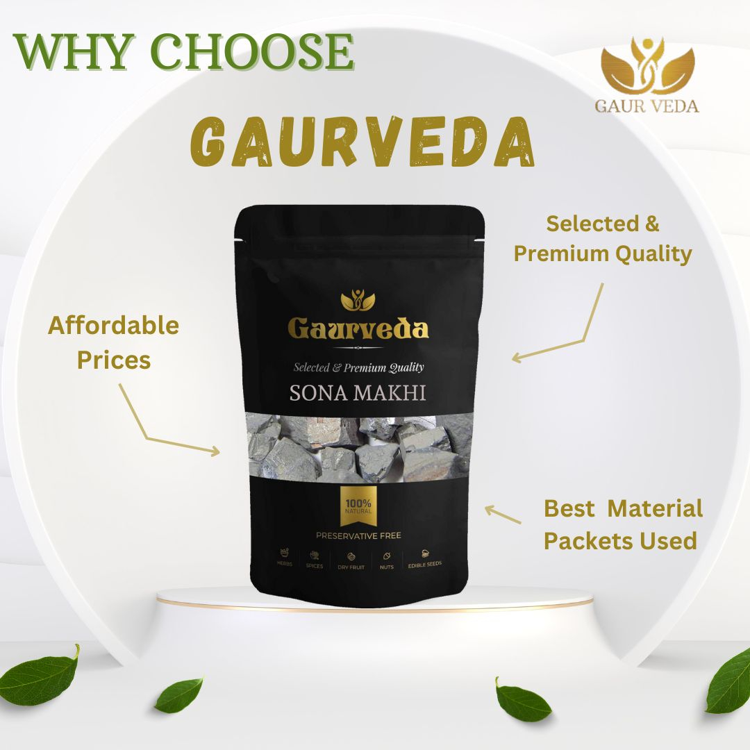 GAURVEDA Sonna Makhi 100% Natural & Pure | Traditional Ayurvedic Herb/Seed/Powder | Supports Wellness & Daily Health | Ideal for Herbal Remedies, 100 Grams