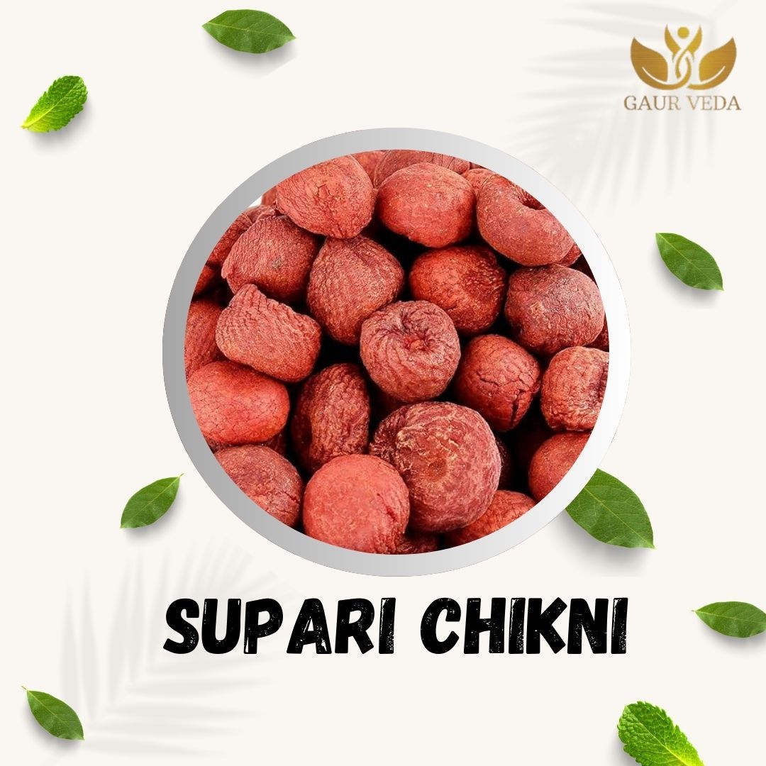 GAURVEDA Supari chikni 100% Natural & Pure | Traditional Ayurvedic Herb/Seed/Powder | Supports Wellness & Daily Health | Ideal for Herbal Remedies, 100 Grams