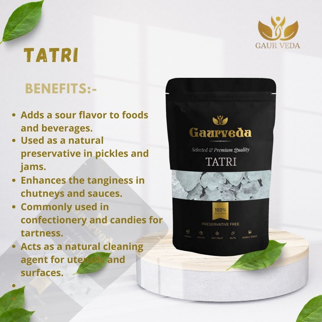GAURVEDA Tatri - Traditional Indian Snack | Crispy & Savory Treat | Perfect for Tea-Time | Authentic Flavor | Homemade Taste | Enjoy Anytime, Anywhere | 100 Grams