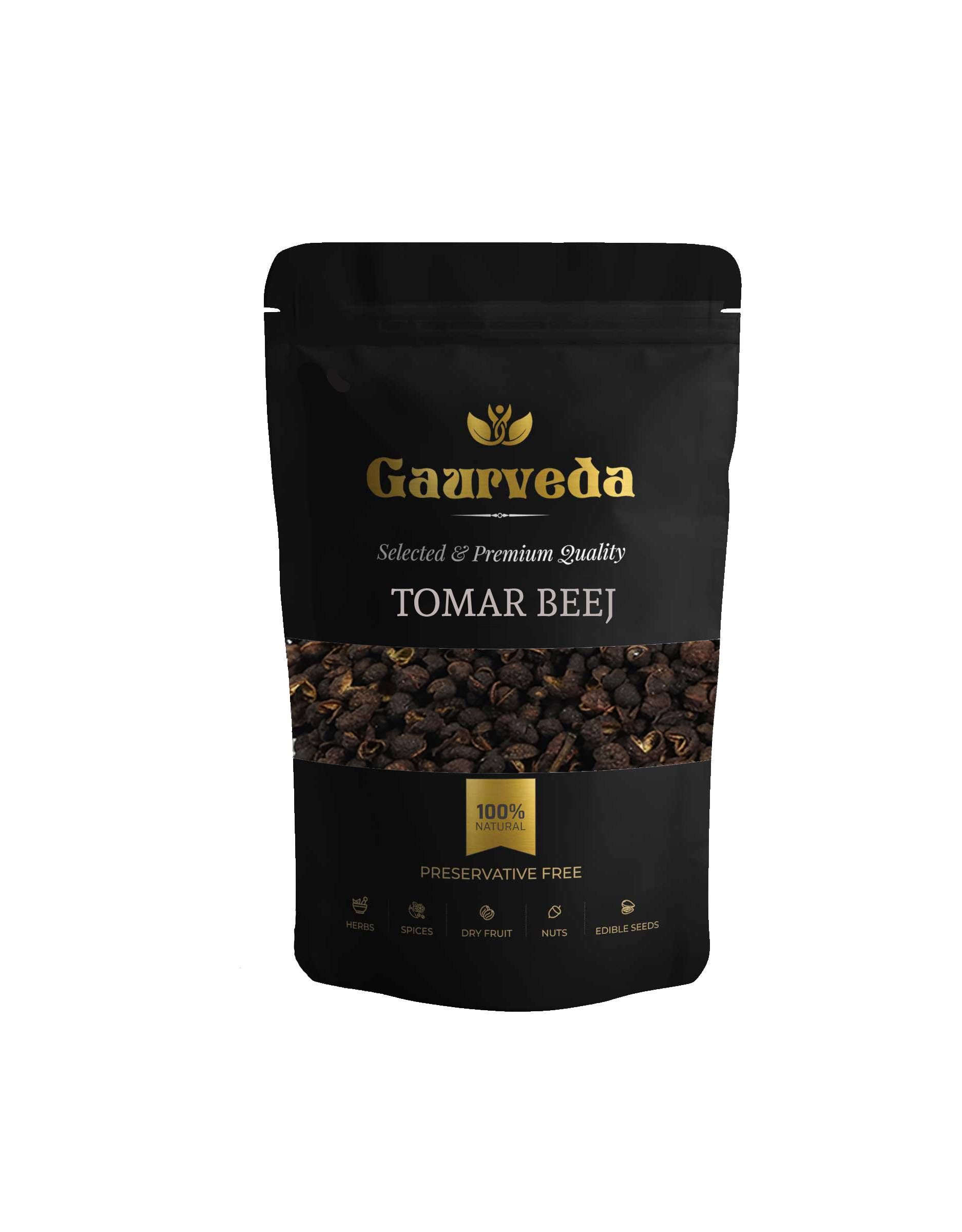 GAURVEDA Tomar Beej (Prickly Ash Seeds) - Natural Spice & Ayurvedic Herb | Authentic Taste of India | Seed for Cooking & Health Benefits | 100 Grams